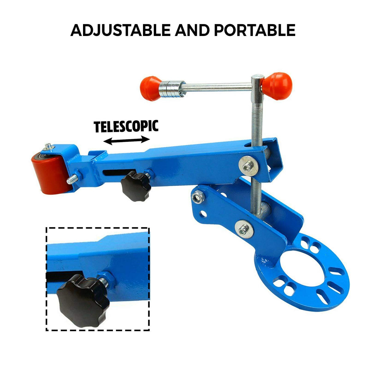 BLACKHORSE-RACING mounted on hub demonstrating secure attachment for safe use