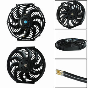 BLACKHORSE-RACING fan mounted on radiator as puller demonstrating improved heat exchange benefit