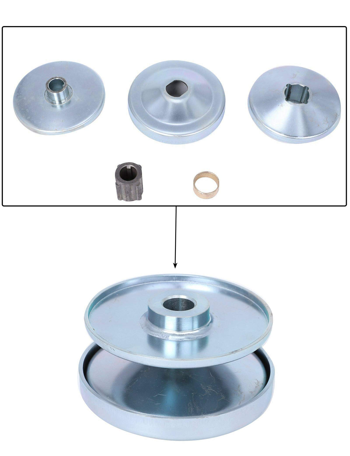BLACKHORSE-RACING clutch beside ruler showing precise measurements and fit