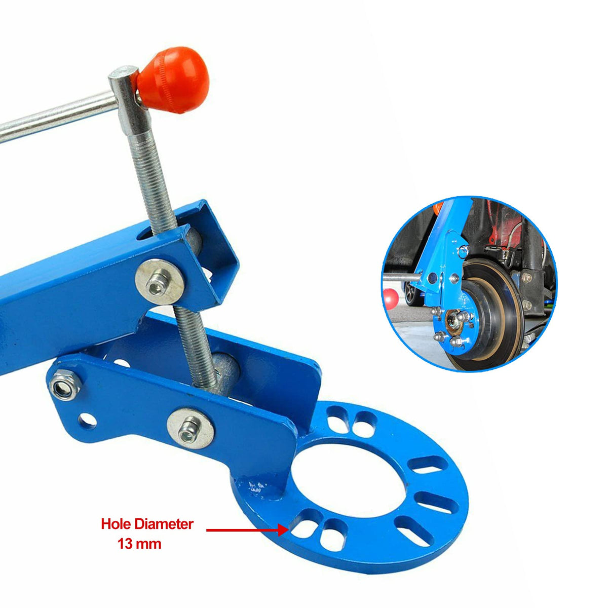 BLACKHORSE-RACING wheel arch in use showing gradual rolling to increase clearance