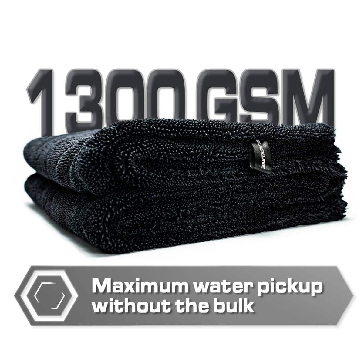 Blackline contents laid out showing cloth, brush, and accessories for precise cleaning