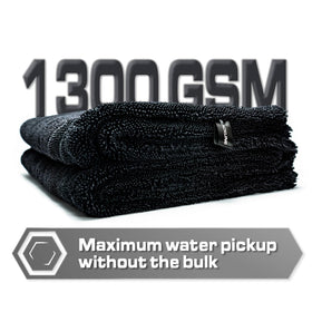 Blackline contents laid out showing cloth, brush, and accessories for precise cleaning
