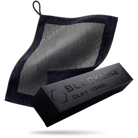 Blackline front packaging showing 12x12 towel and benefits