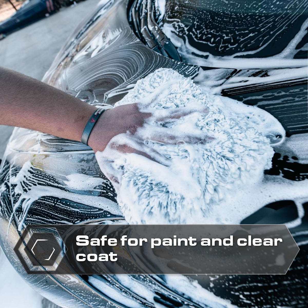 Blackline backside slip-on cuff displaying secure fit and handling benefit