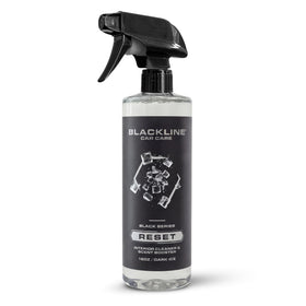 Blackline Reset bottle front view showing branding and premium design benefit