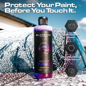 Blackline bottle pouring cap and concentrate with easy-measure control