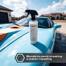 Bottle in hand for scale showing Blackline Vionyx compact convenience