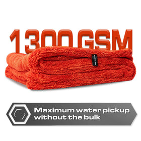 Blackline wet-to-dry comparison illustrating superior water pickup
