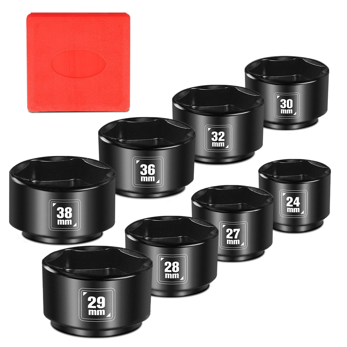 blackrobot front packaging showing full 8-piece set and case benefit