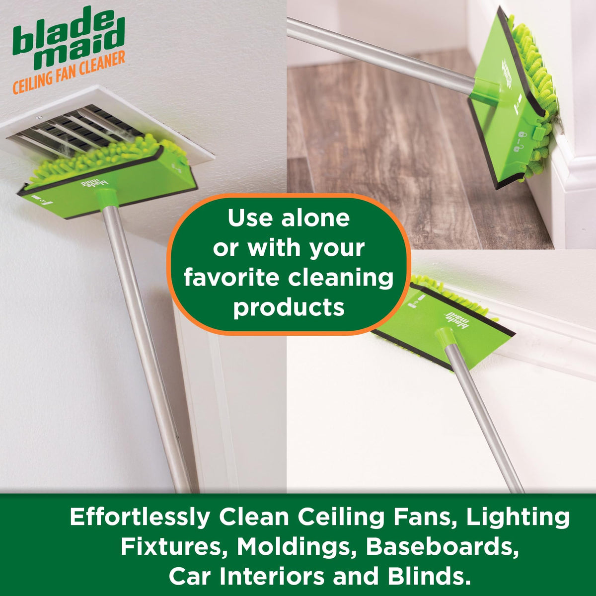 Blade Maid flexible brush detail for crevices and car interiors cleaning versatility