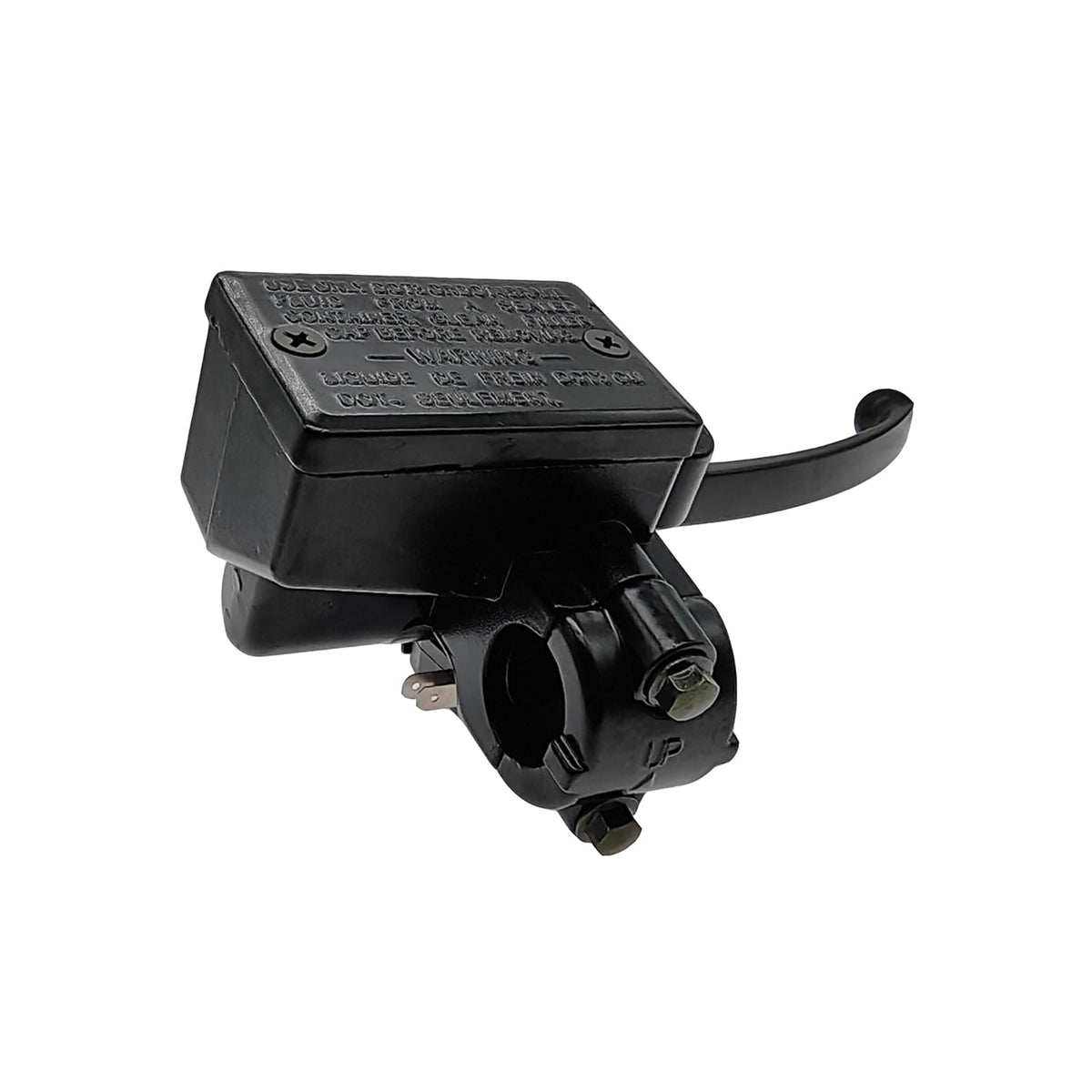 Blagear master cylinder installed on an ATV front brake assembly showing ready-to-ride benefit