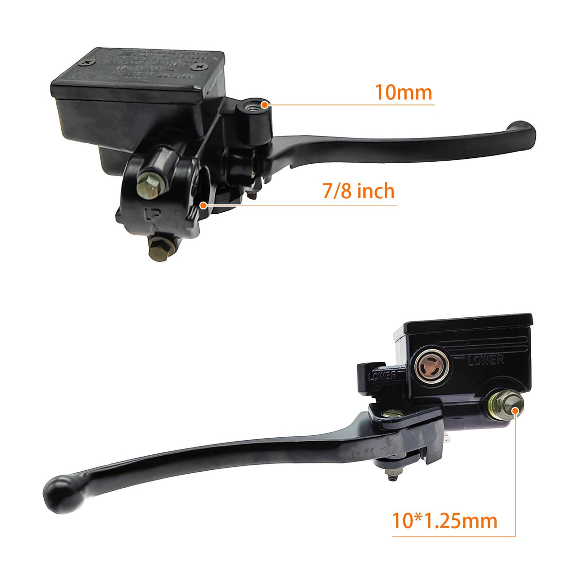 Blagear master cylinder thread and banjo fitting detail for secure brake line connection
