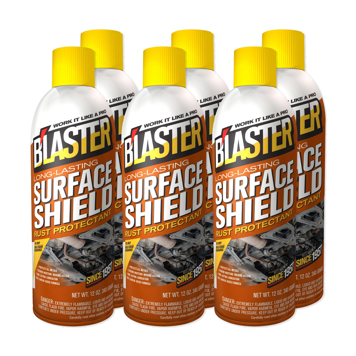 Blaster B’Laster front can label showing product name and benefits for easy identification
