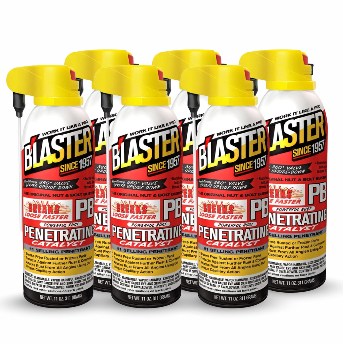 Blaster PB Blaster front can showing label and size, clear identification benefit