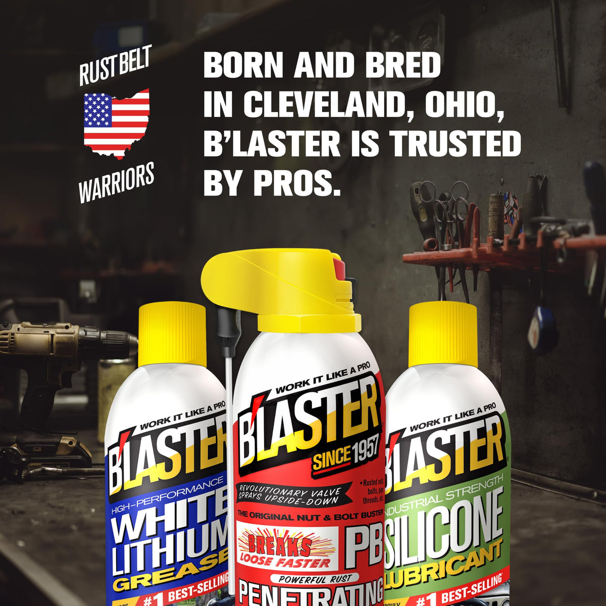 Blaster PB Blaster in workshop scene showing professional maintenance benefit