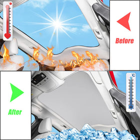 Blazeray installed in Mustang Mach‑E glass roof keeping interior cooler
