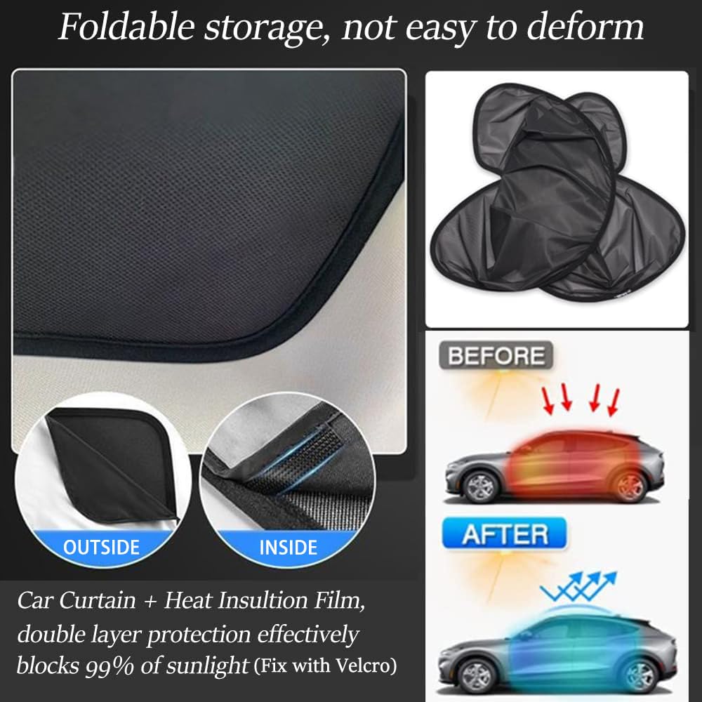 Blazeray sunshade folded compactly for convenient storage
