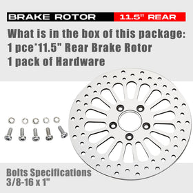 BLCYANUE rotor mounted on Harley wheel demonstrating OEM fitment benefit