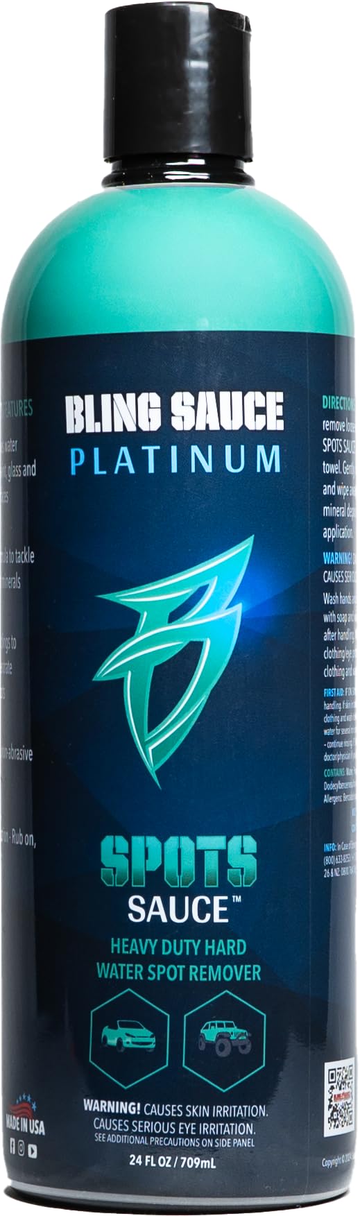 Bling Sauce front label showing product name and 24oz benefit
