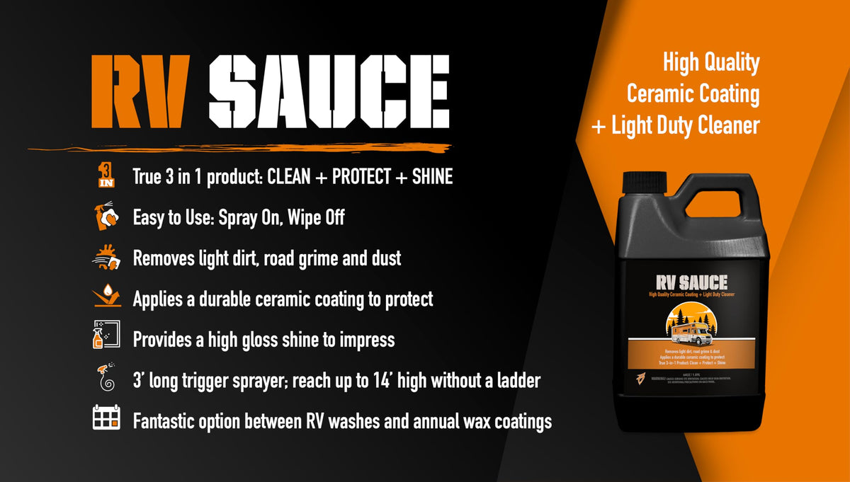 Close-up spray mist and liquid on panel showcasing Bling Sauce texture and quick-clean performance