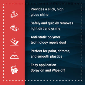 Hand wiping car paint with microfiber and Bling Sauce for streak-free, glossy finish benefit