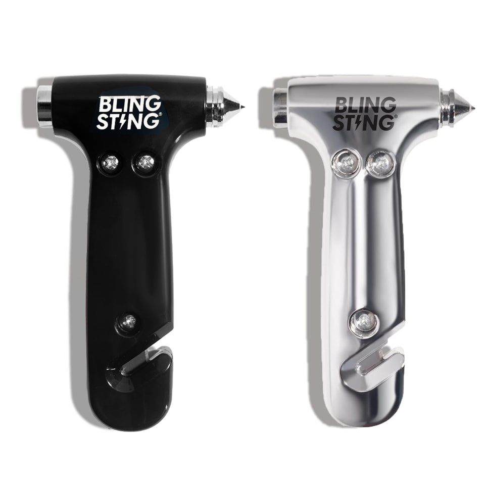 BLINGSTING front view showing the two-color escape hammers and compact design benefit