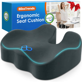 BlissTrends front view dark green cushion showing full coverage and comfort