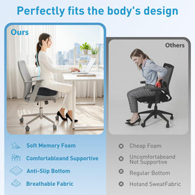 BlissTrends cushion on car seat improving commute comfort and seat support