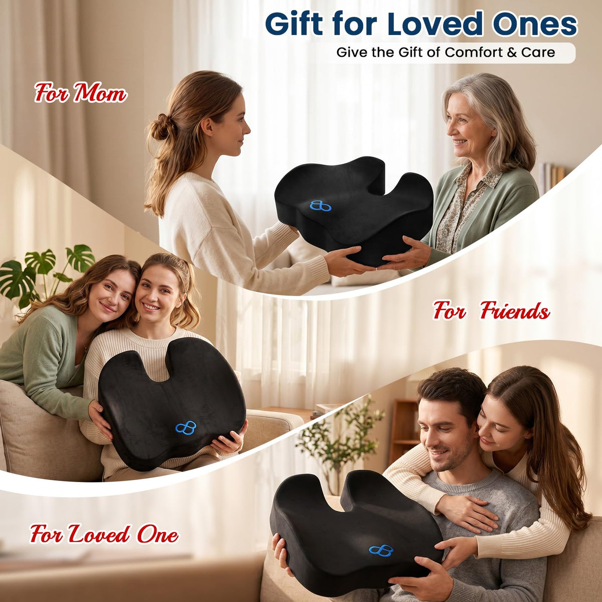 BlissTrends lifestyle shot of person reading while seated with improved comfort