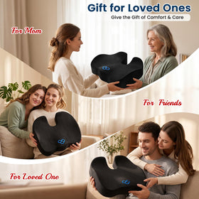 BlissTrends lifestyle shot of person reading while seated with improved comfort