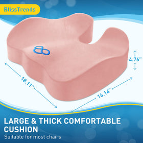 BlissTrends side profile highlighting contoured shape for better posture
