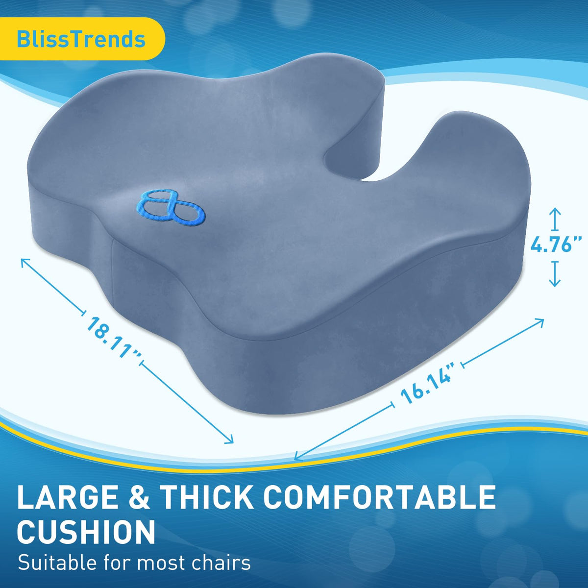 BlissTrends velvet cover close-up highlighting soft texture and easy-care zipper