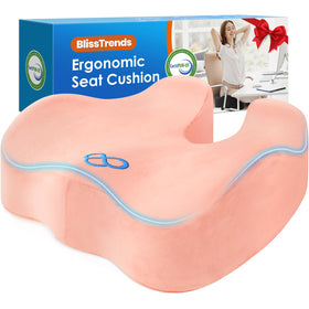 BlissTrends front view pink cushion adds comfortable seating support