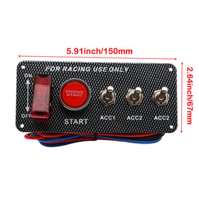 BLLYOGU detail of three ACC toggles and master toggle for organized accessory control