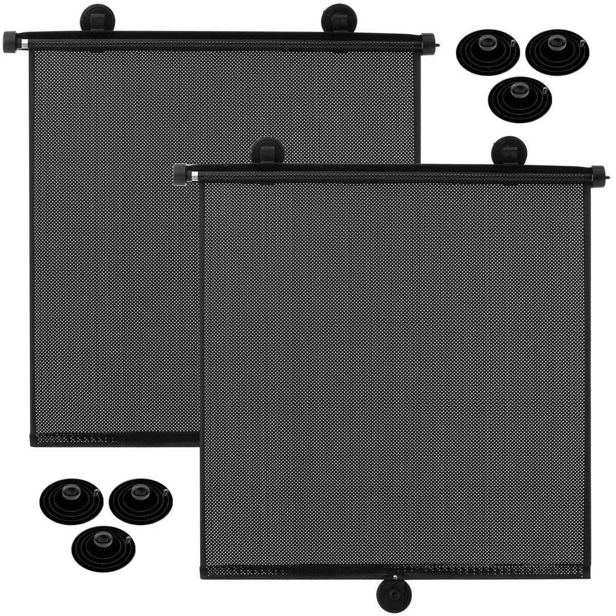 Blosssound front view fully extended shade showing full coverage and cooling benefit
