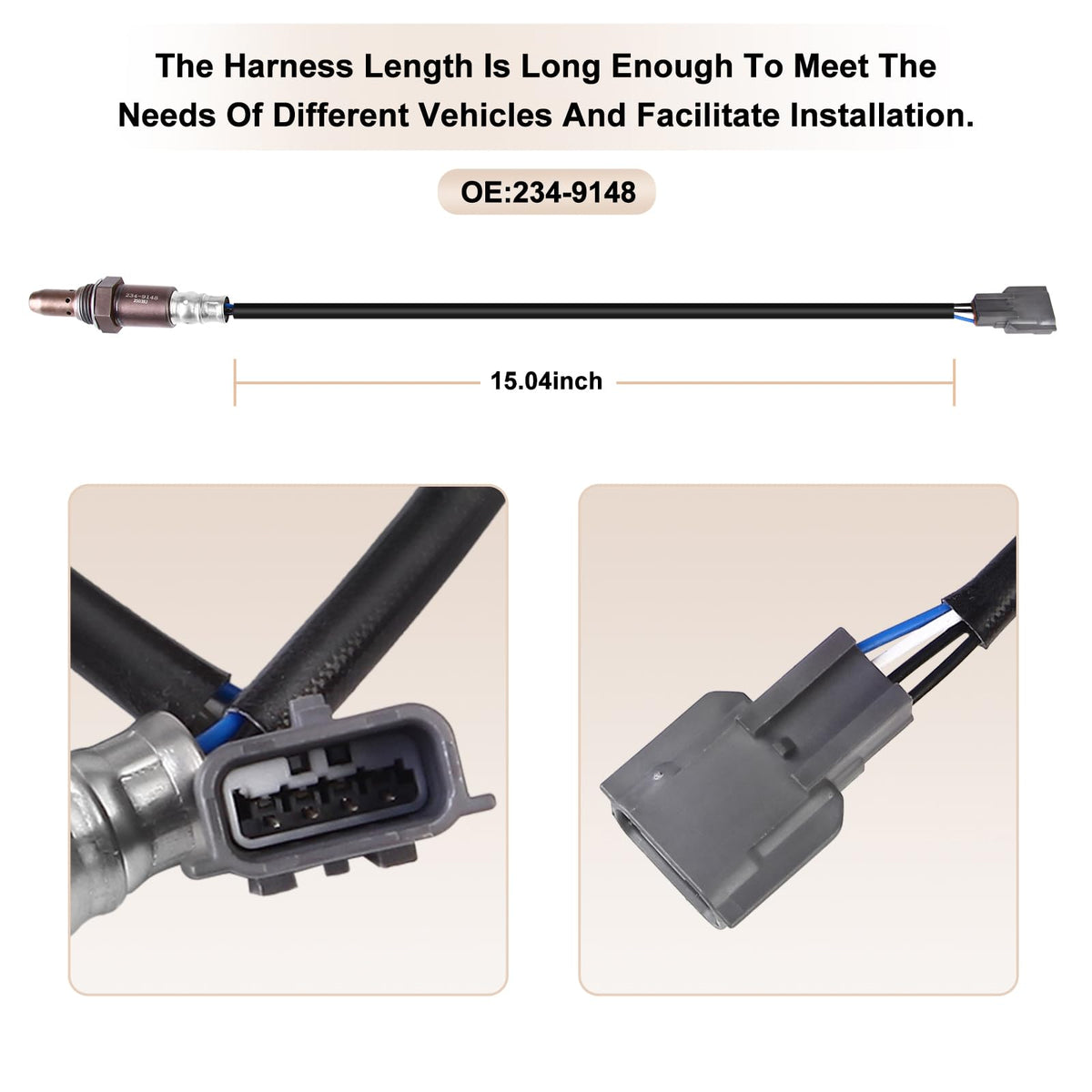 BLPextrm sensor cable and connector detail ensuring secure electrical connection