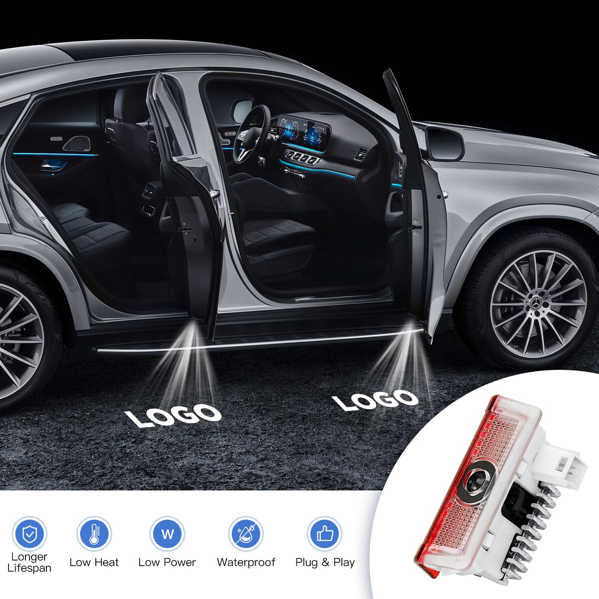 Blshwez installed in Mercedes door housing demonstrating easy fitment