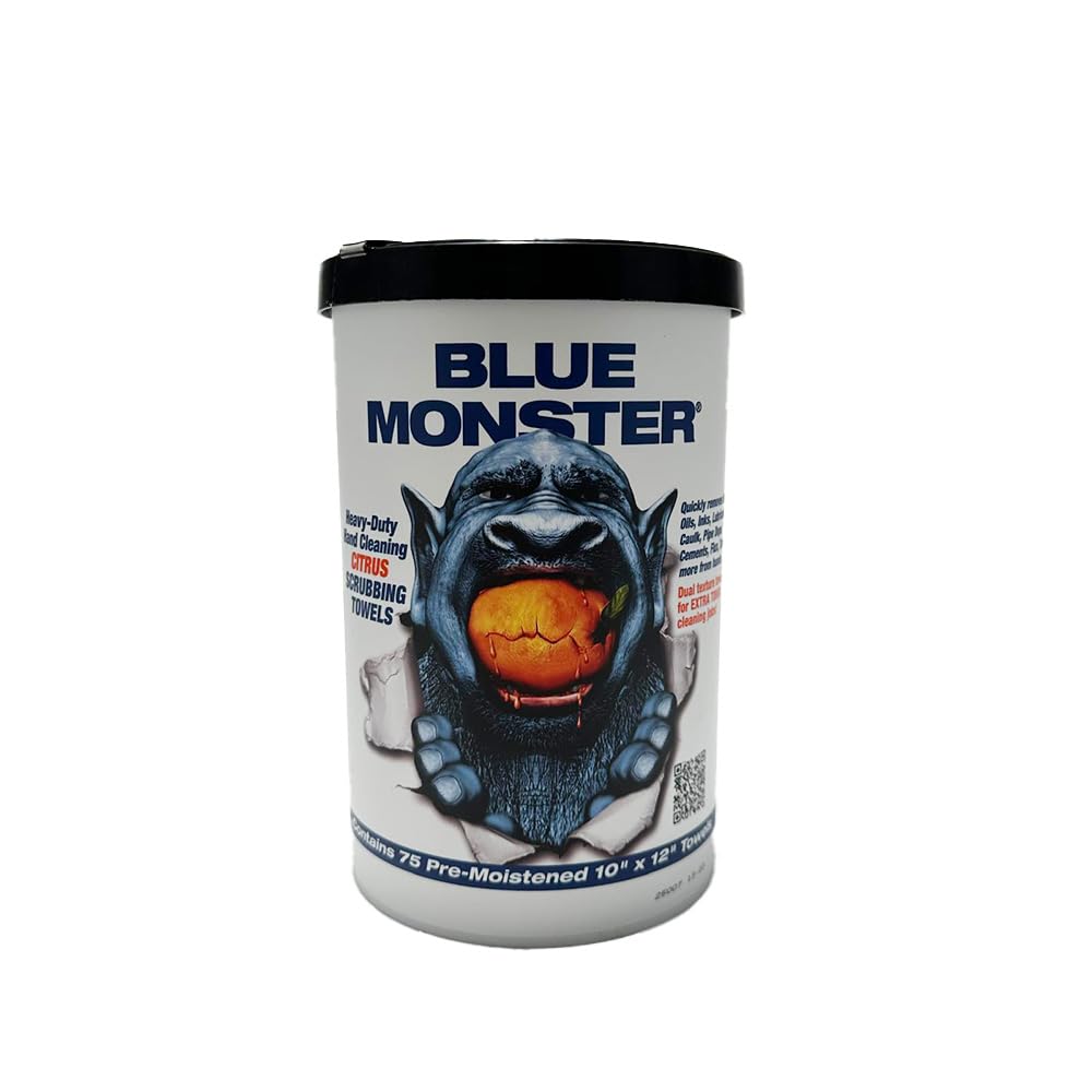 Blue Monster front packaging showing 75-count pack and benefits