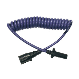 Blue Ox BX88206 front connector view showing plug and neat coil for easy hookup