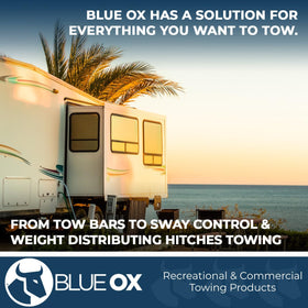 Blue Ox cover stored in garage lifestyle scene protecting equipment