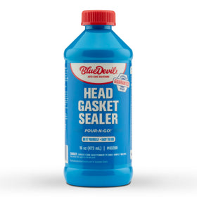BlueDevil Products front label showing product name and use benefits