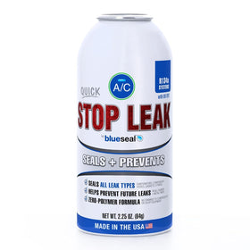 blueseal next to common mechanic tools to show compact 2oz scale and portability benefit