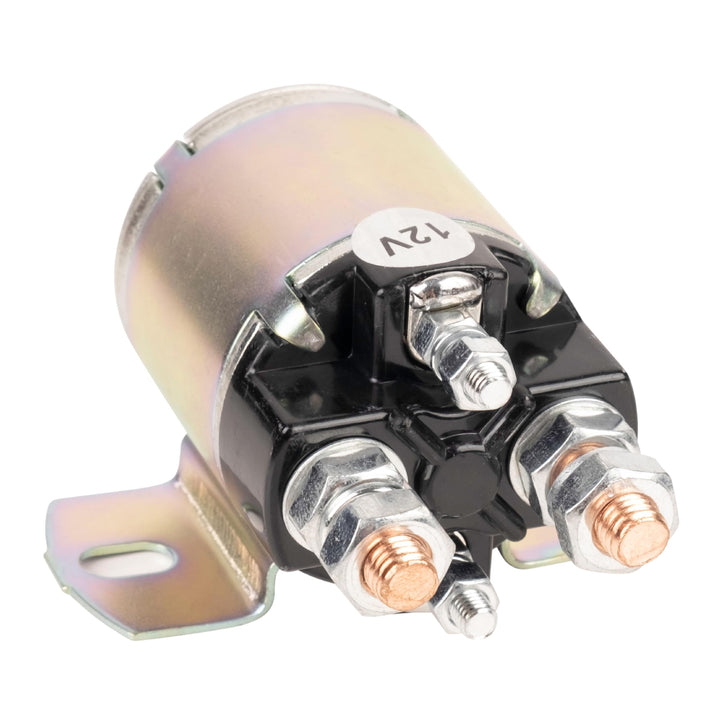 BlueStars front view of solenoid showing terminals and benefits fast starter engagement