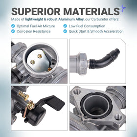 BlueStars gasket set and spark plug included for complete install readiness