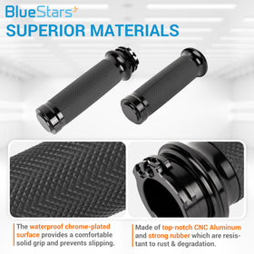 BlueStars 6mm grub-screw bar end securing grip to handlebar
