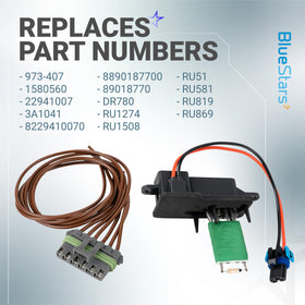BlueStars harness connector detail illustrating easy plug-and-play install
