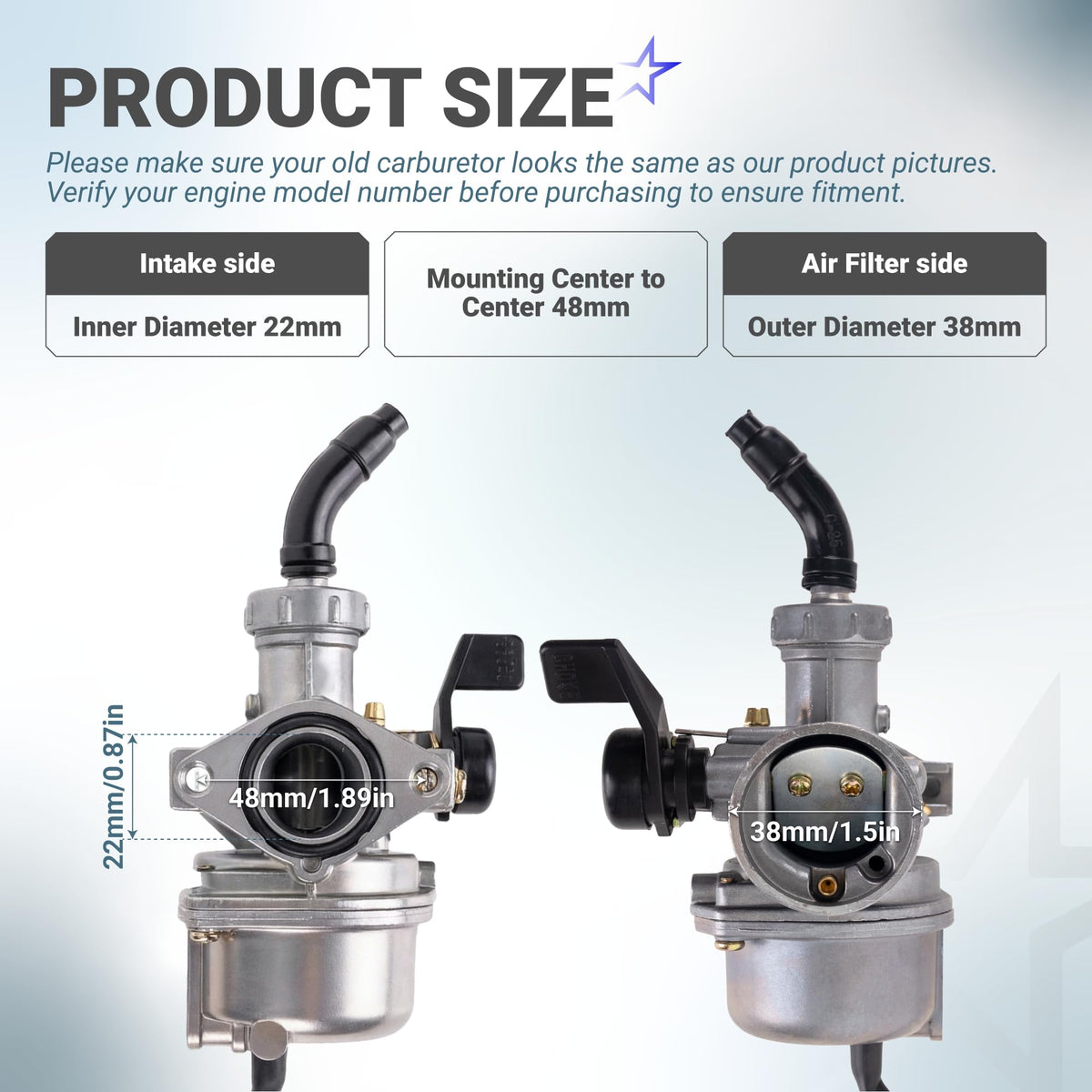 BlueStars intake pipe detail for secure seal and stable airflow