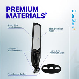 BlueStars mirror finish resisting water droplets showing weather-resistant benefit
