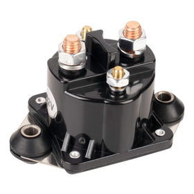 BlueStars solenoid front view showing mounting holes and terminals for easy fit