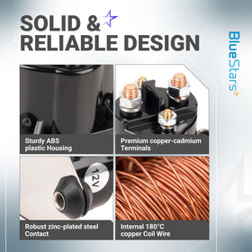 BlueStars solenoid side profile mounted illustrating sturdy housing and fit